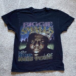 Men’s Black Biggie Smalls Graphic T-Shirt, small, It was all a Dream